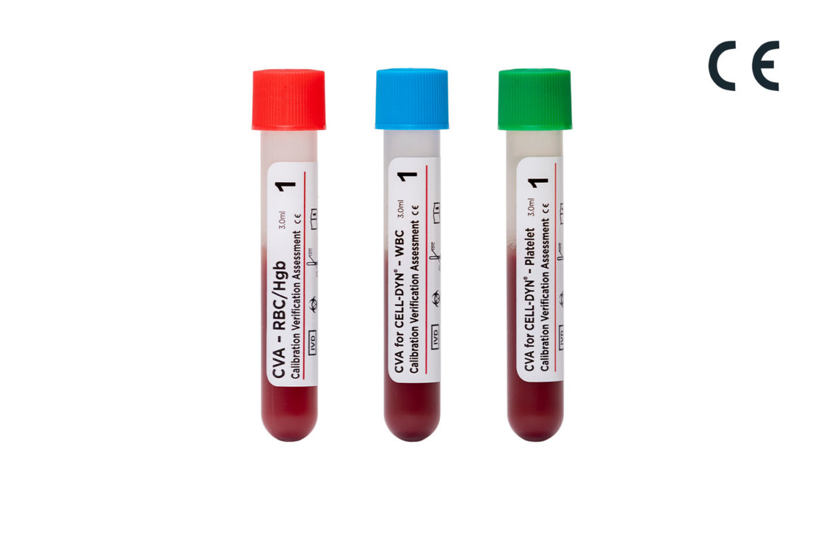 CVA (Calibration Verification Assessment) and CVA for CELL-DYN linearity control kits
