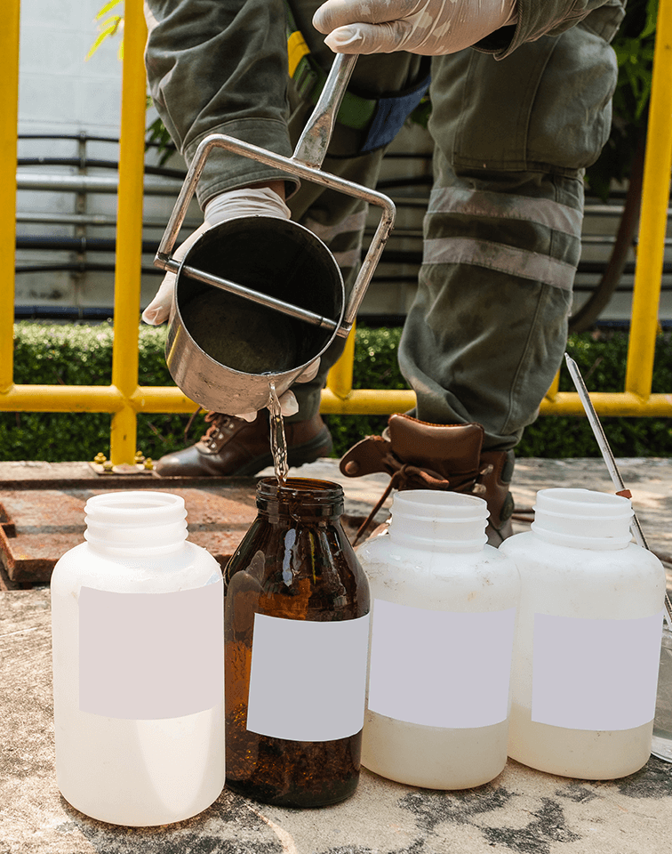 Collecting wastewater samples