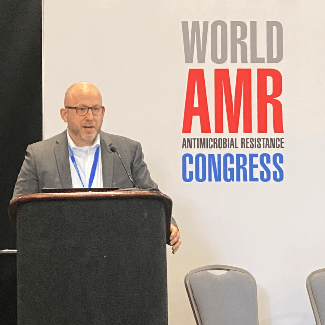 Dr. Chris Connelly speaking at World AMR Congress 2023