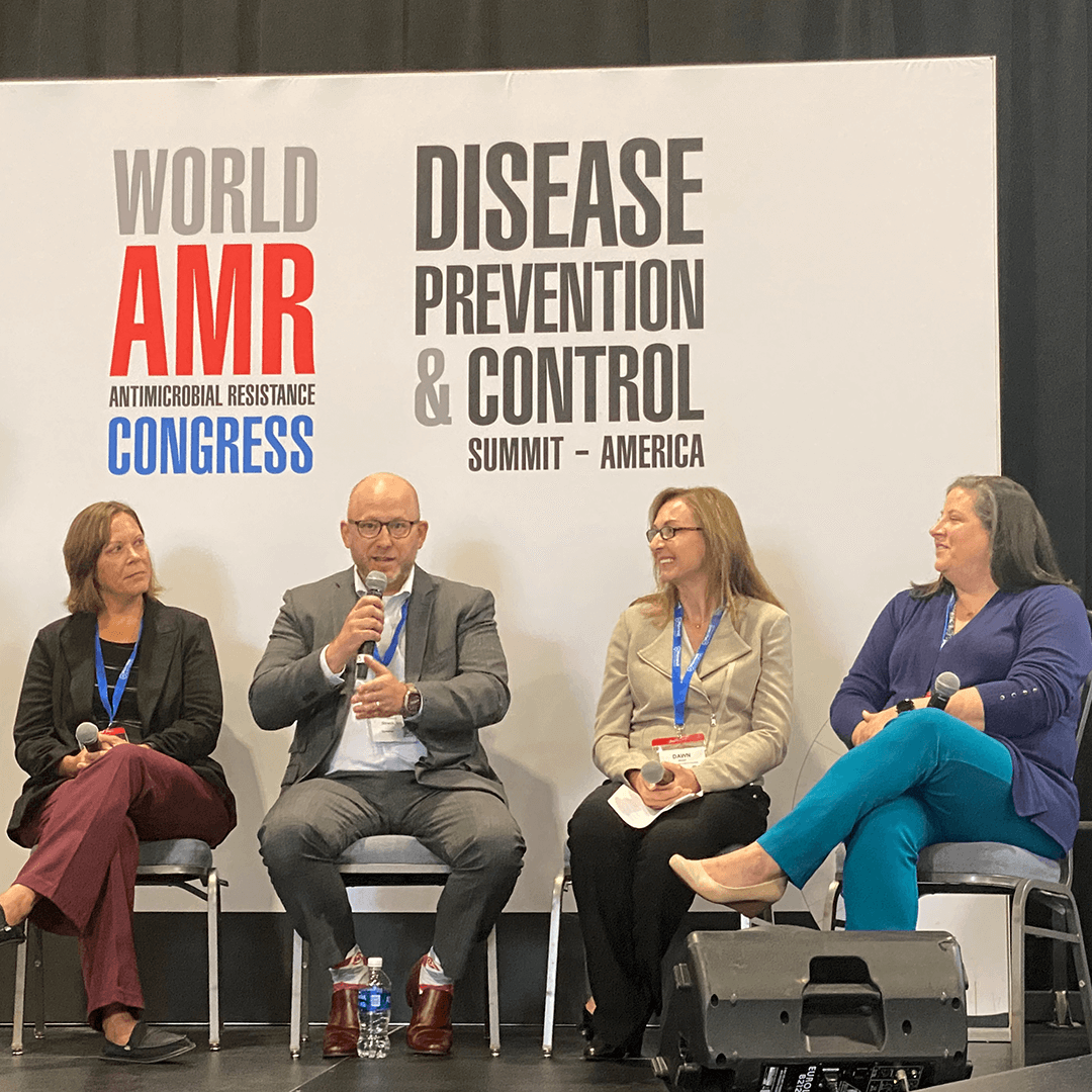 Dr. Chris Connelly speaking at World AMR Congress 2023 panel