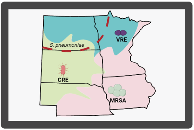 MRSA weather map